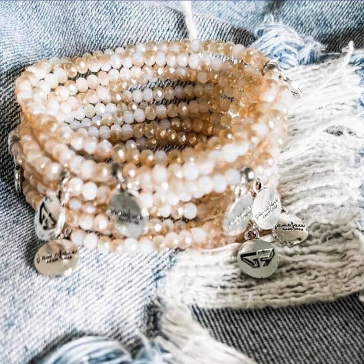 Bonita Beach 4mm Salty Stackers bracelets for wholesale by Game Face Team Shop