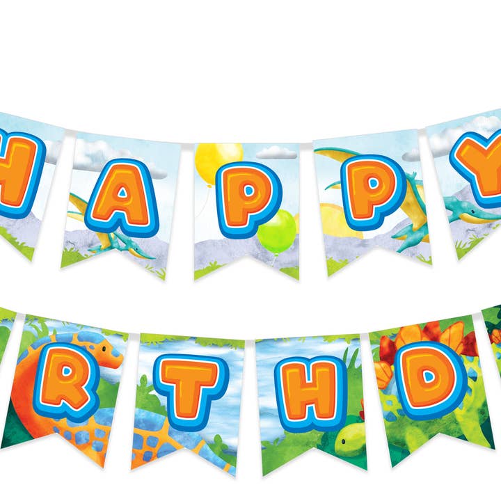 Treasures Gifted - Wholesale Party Sign/Banner - Dinosaur Birthday Banner - Dinosaur Party Supplies