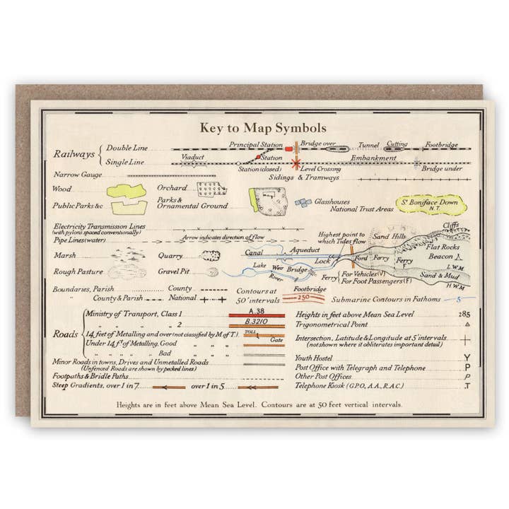 Map Symbols for wholesale by The Pattern Book