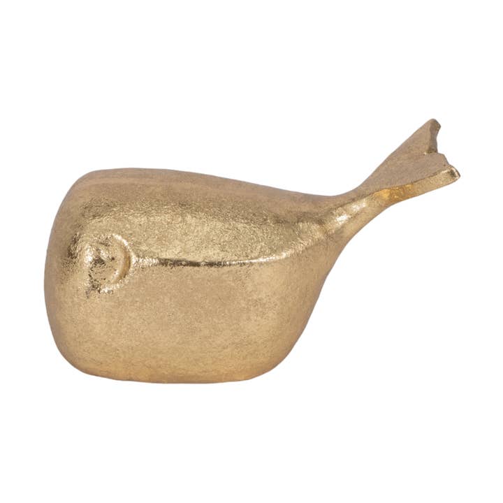 Sagebrook Home - Wholesale Decorative Figurine - Resin Coastal Whale Tabletop Figurine - Gold, 5 in.4