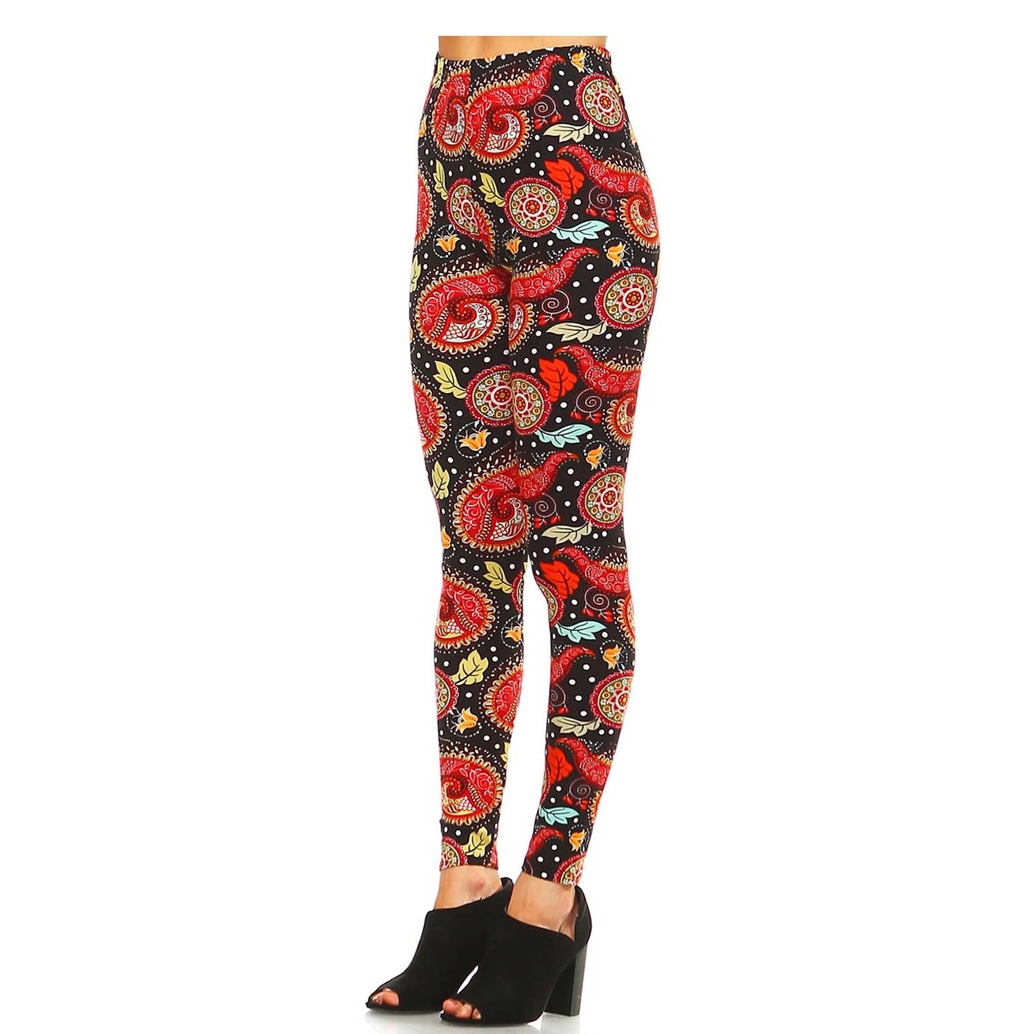 JHP Collection - Wholesale Fashion Leggings - Women's - WOMENS CASUAL MULTI COLOR BRUSHED FULL LEGGINGS25