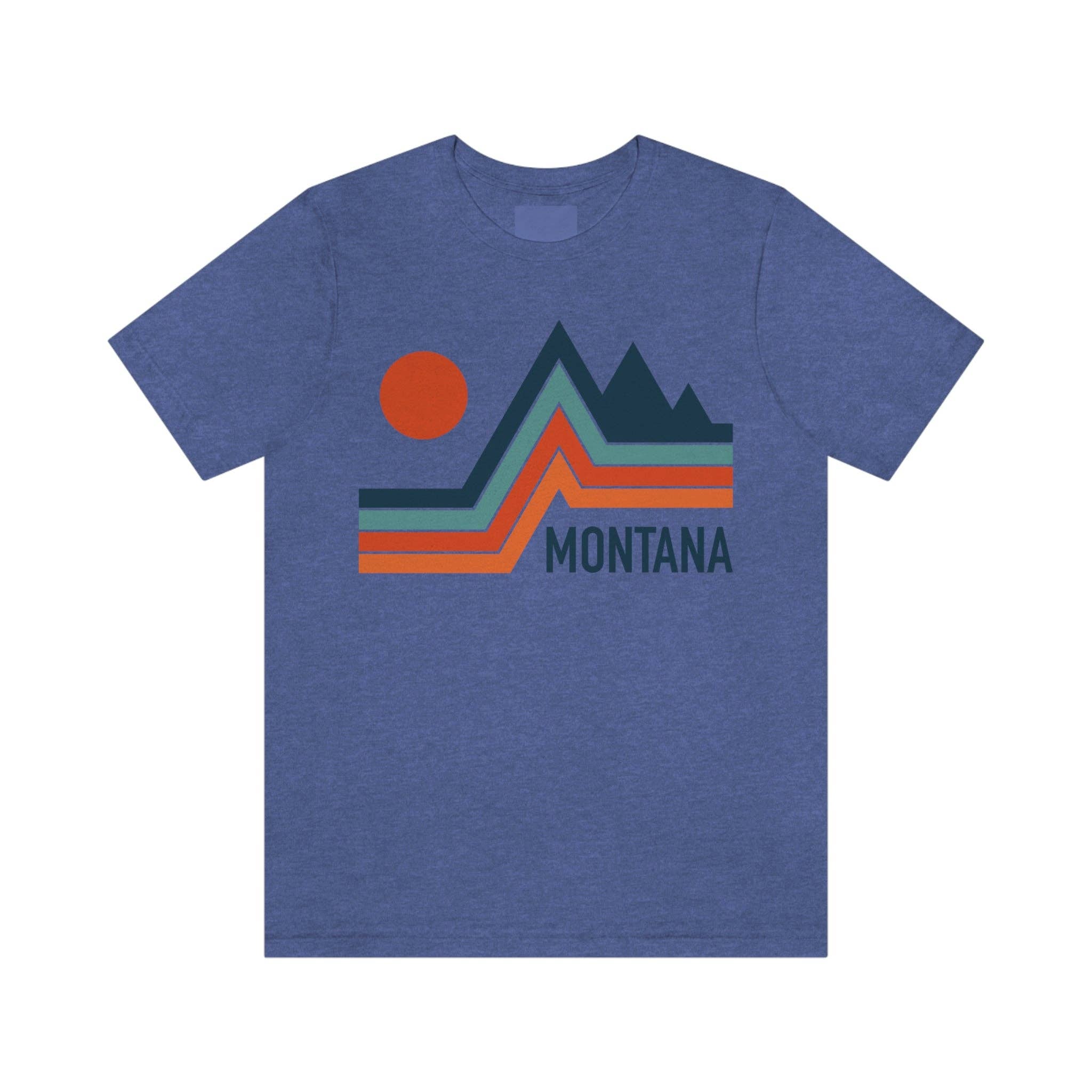 Hey Mountains - Wholesale Screen Printed T-Shirt - Unisex - Montana T-Shirt - Retro Mountain Unisex Montana Shirt5