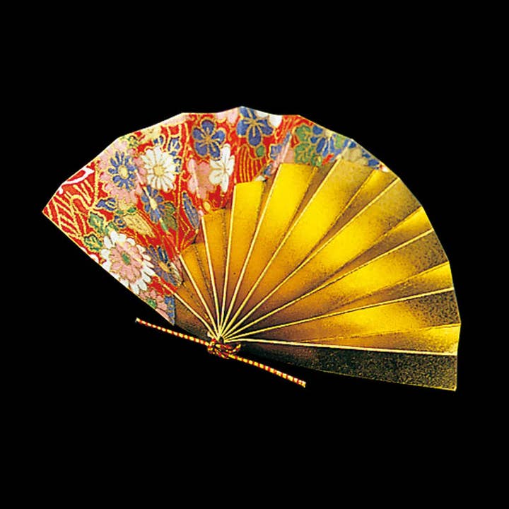 Leque Vermelho Yuzen de Celebração - Conjunto de 50 (Aprox. 9cm) por atacado de Amanogawa