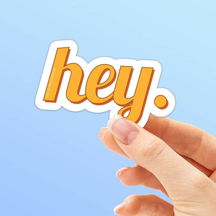 Autocollant Hey Word Art pour la vente par Sentinel Supply