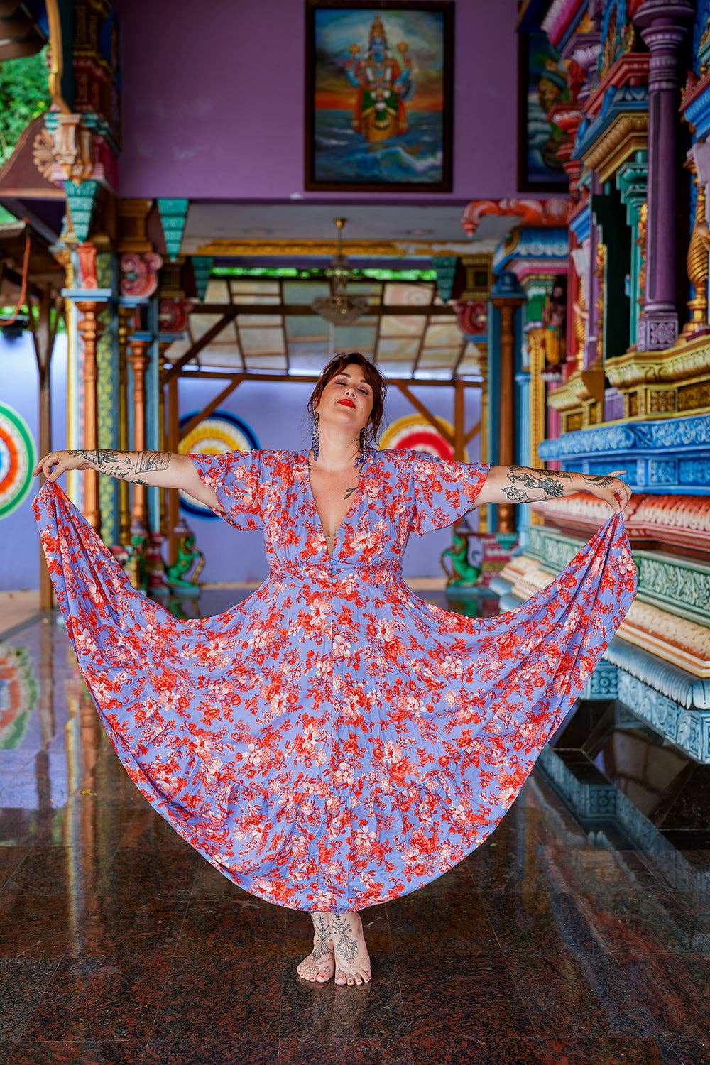 Jinx the label - Wholesale Dress - Women's - Mary Dress - Sunset Prism15