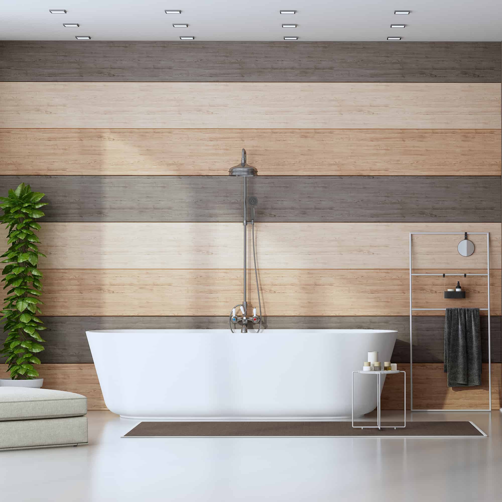 Evideco French Home Goods - Wholesale Shower Head - 5-Spray Handheld Shower Head - Matte Grey1