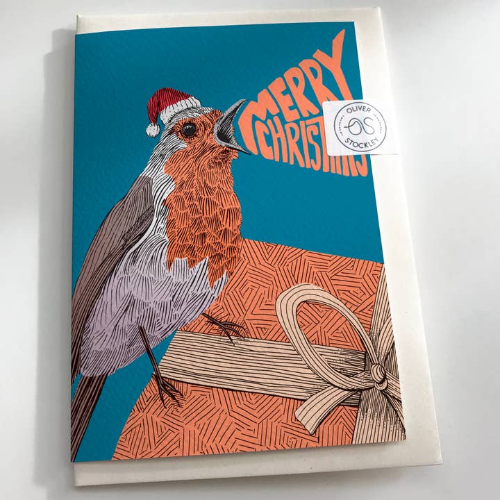 Oliver Stockley - Wholesale Christmas Card - Christmas Robin Card1