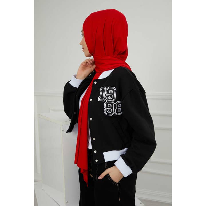 Aisha's Design - Wholesale Hijab - Women's - Comfort Fit Cotton Jersey Hijab, Breathable Lycra Blend Shawl for Women, Easy Daily Wear Modest Headscarf,PS-4017