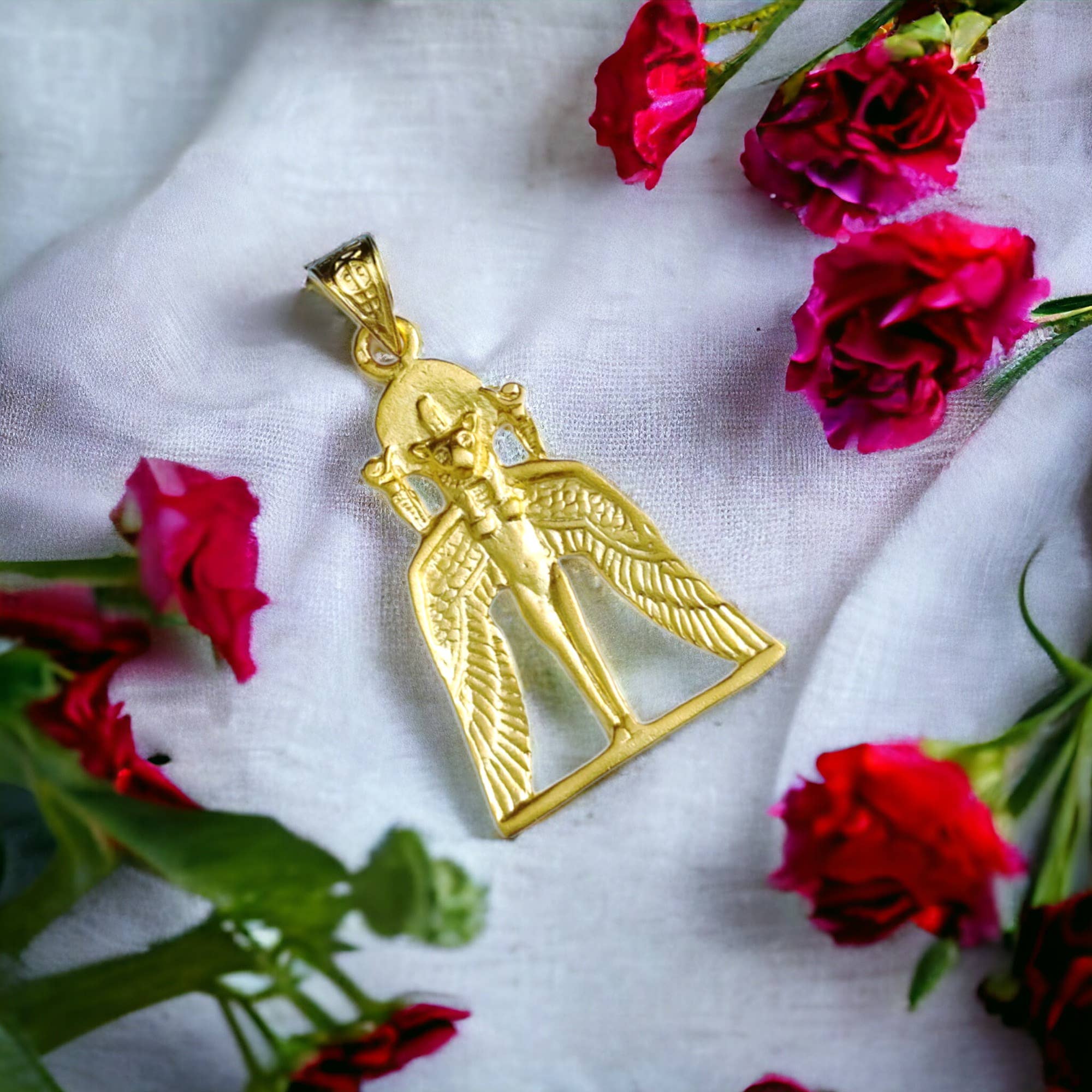 ALADDIN'S LAMP JEWELRY – wholesale Individual charm/pendant – Goddess Sekhmet The healer Gold Pendant8