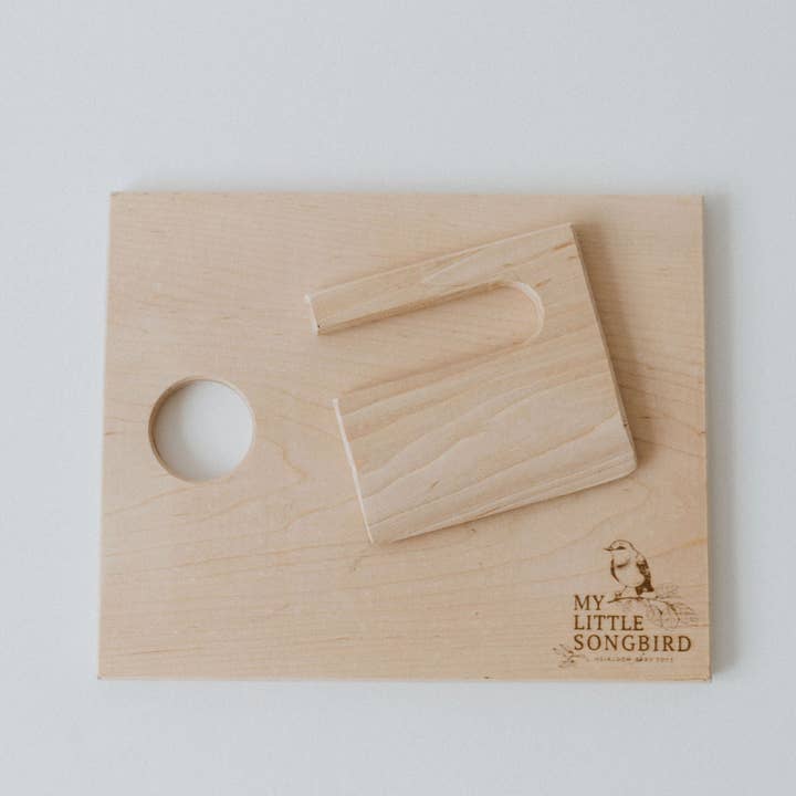 My Little Songbird - Wholesale Wood Toy - Kids - Wooden Cutting board with fruit and vegetable knife4