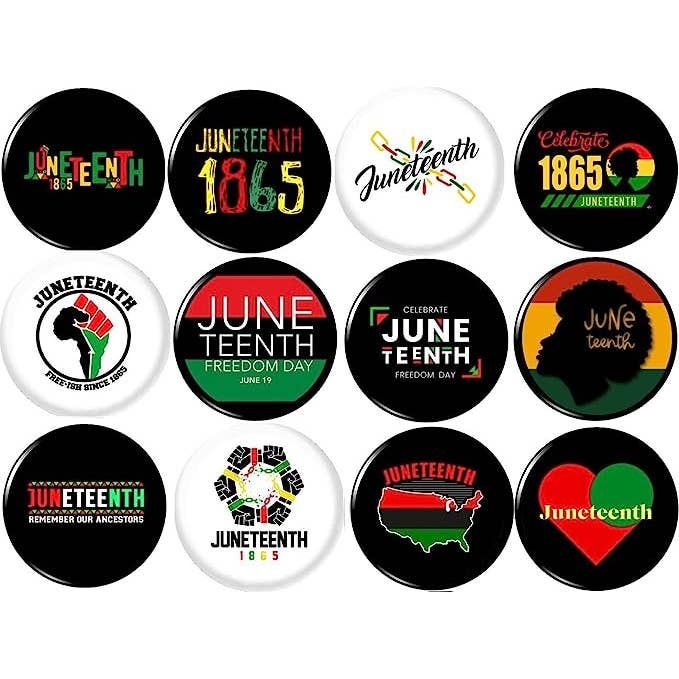 JUN#2 x 12 1" Inch (25 mm) pinnen afro-amerikaanse blm voor wholesale door Pinbax Express