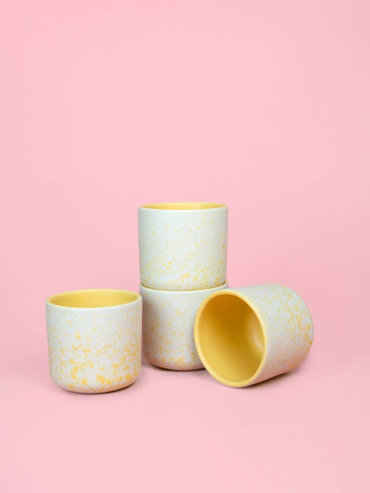 Ambachtelijke Aardewerk Koffiekop 210ml – Beker Honing Glazuur voor wholesale door Alfar Tierra Cocida