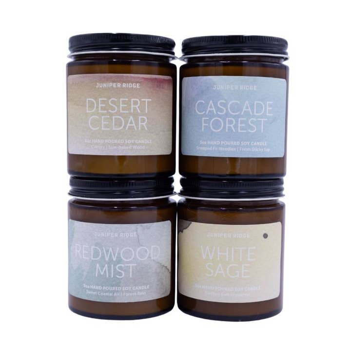 Candela all'Olio Essenziale - Assortimento Best Seller 12 pz (200 g) per la vendita all'ingrosso da parte di Juniper Ridge