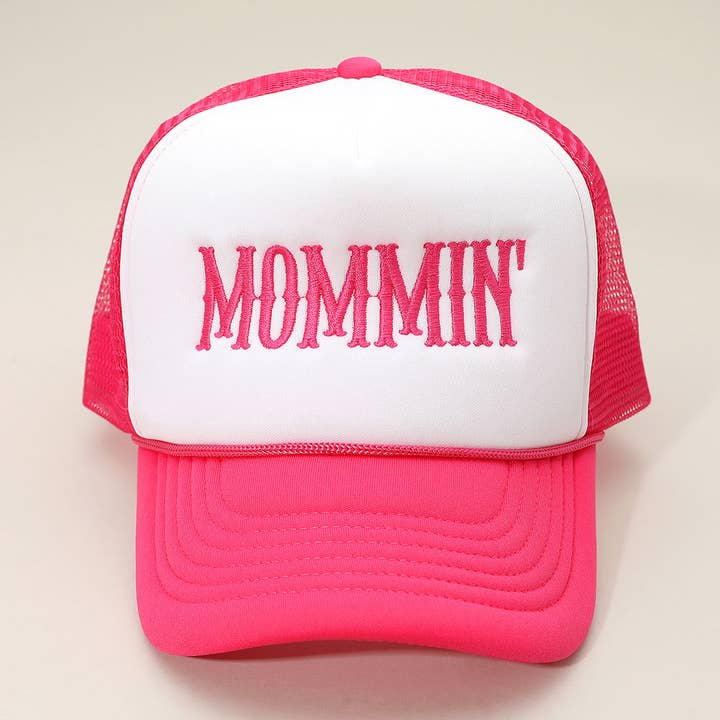 Sensibling Corp. - Wholesale Trucker Hat - Women's - MOMMIN Embroidered Mesh Back Trucker Hat2