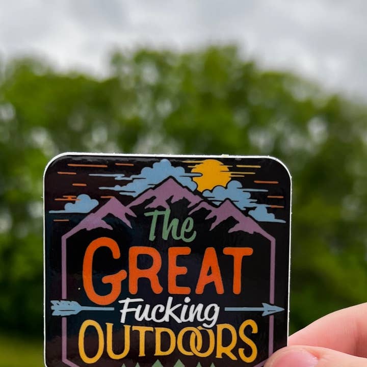 Hey Bear Outdoors - Wholesale Sticker - The Great Fucking Outdoors Sticker