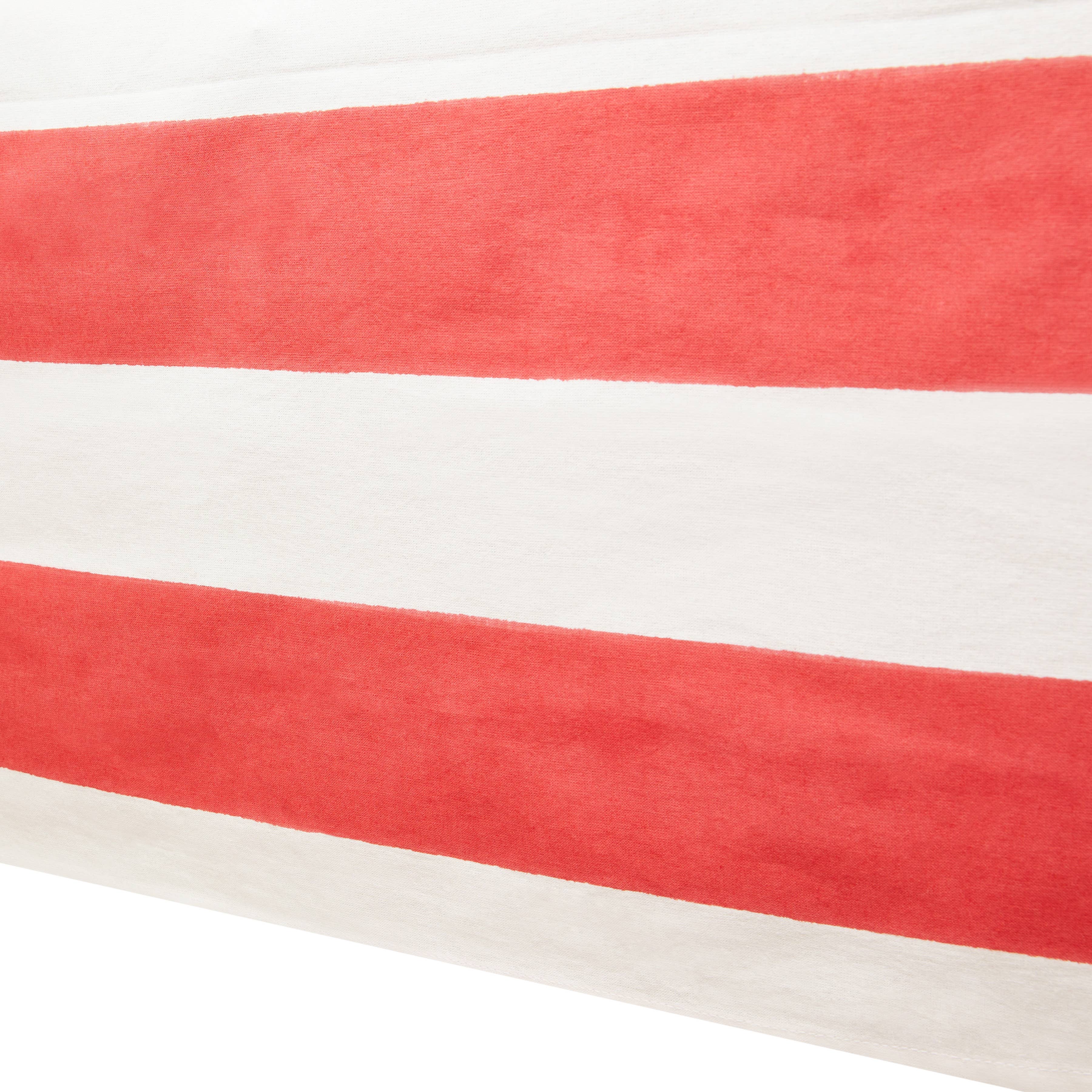 Couleur Nature - Wholesale Tablecloth - St. Tropez Red Stripes | French Tablecloth1