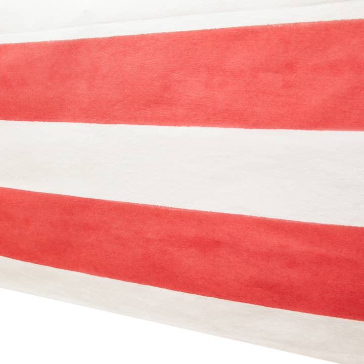 Couleur Nature - Wholesale Tablecloth - St. Tropez Red Stripes | French Tablecloth1