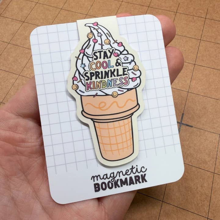 Sprinkle Kindness | Magnetic Bookmark for wholesale by Stickiply