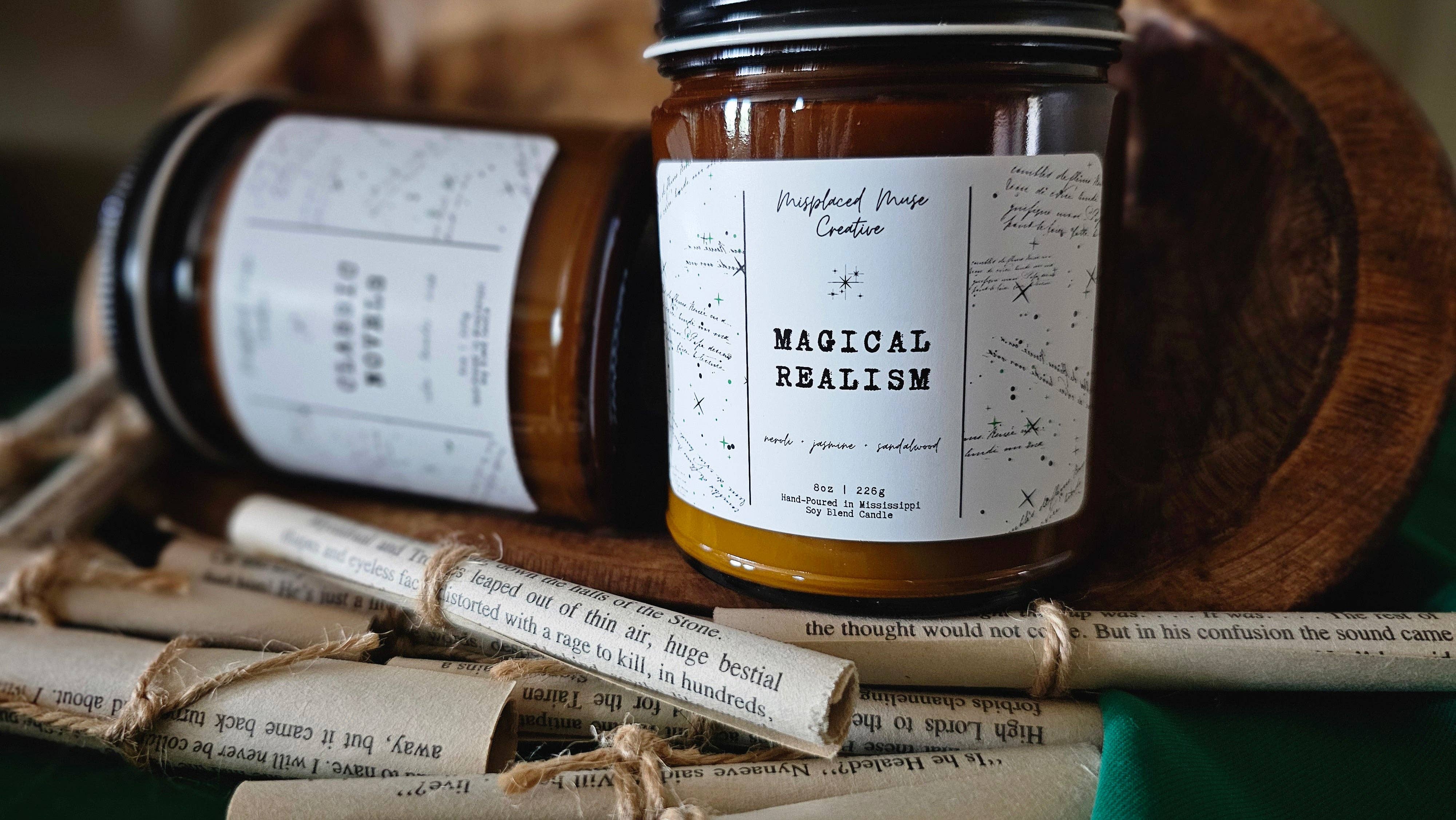 Misplaced Muse Creative - Wholesale Jar/Filled Candle - Magical Realism Soy Candle (Neroli + Jasmine)6