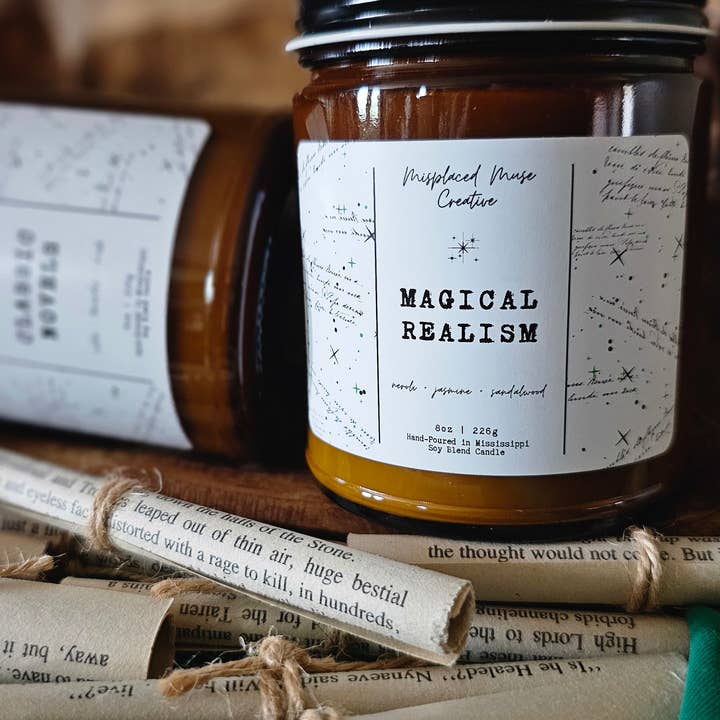 Misplaced Muse Creative - Wholesale Jar/Filled Candle - Magical Realism Soy Candle (Neroli + Jasmine)6