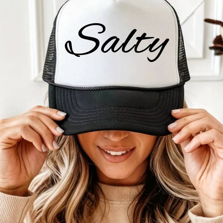 Posh Magnolia Boutique - Wholesale Trucker Hat - Unisex - Salty Religious Foam Front Snap Back Trucker Hat