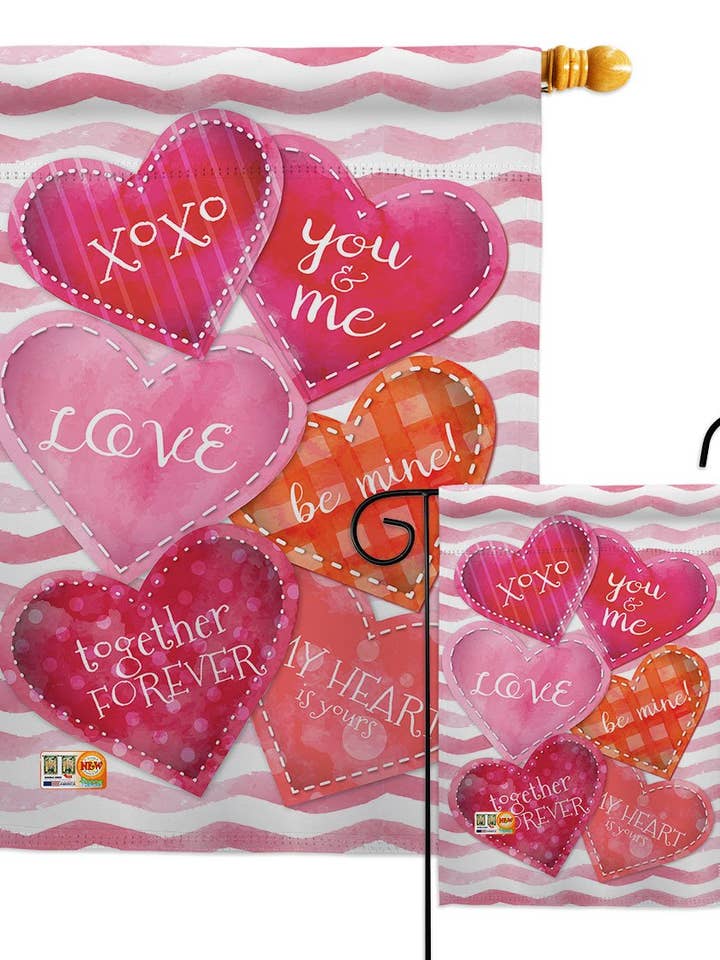 Love Together Forever Primavera San Valentino Decor per la vendita all'ingrosso da parte di Two Group Flag Co