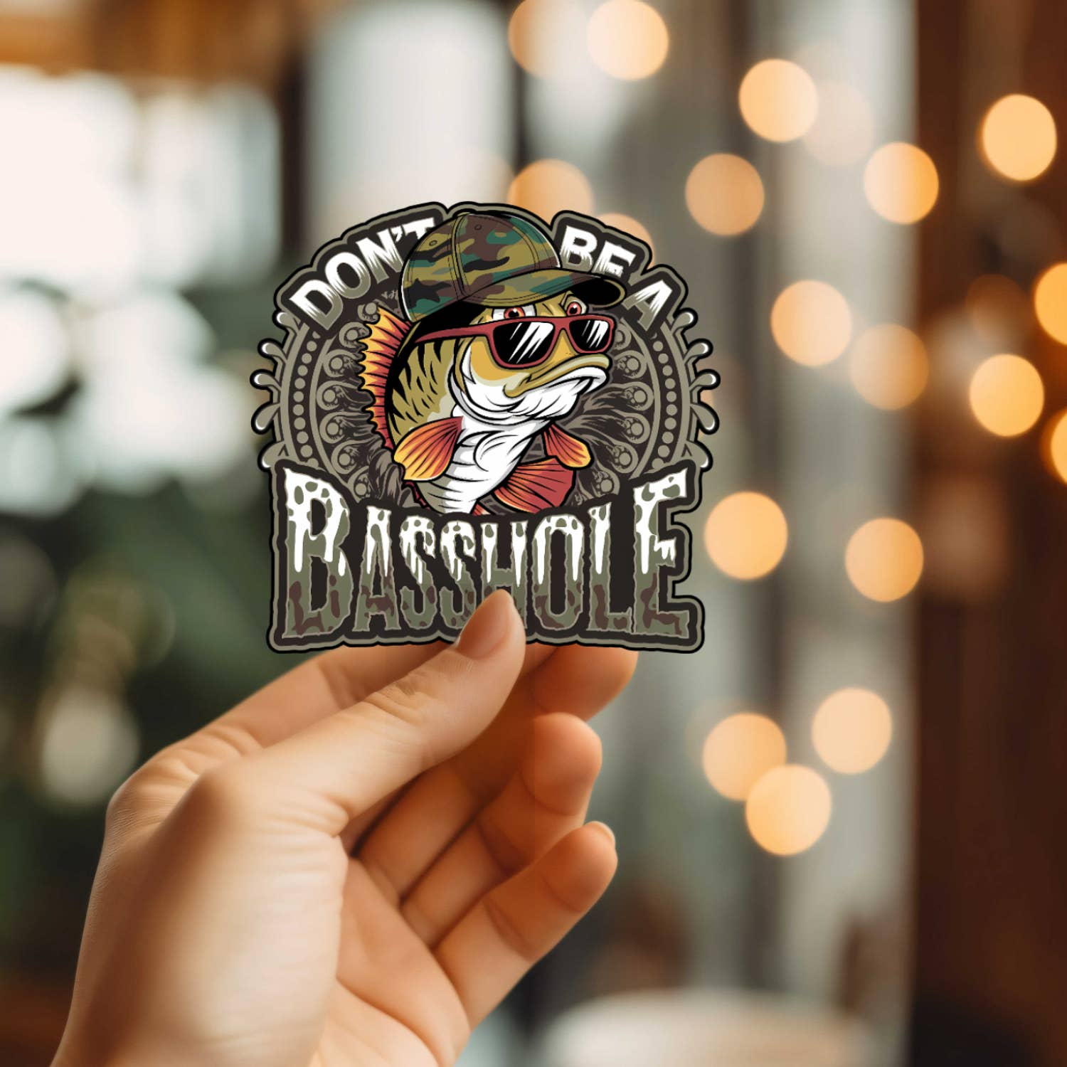 Mystical Monkey Toes - Wholesale Sticker - Don't Be A Basshole Vinyl Sticker