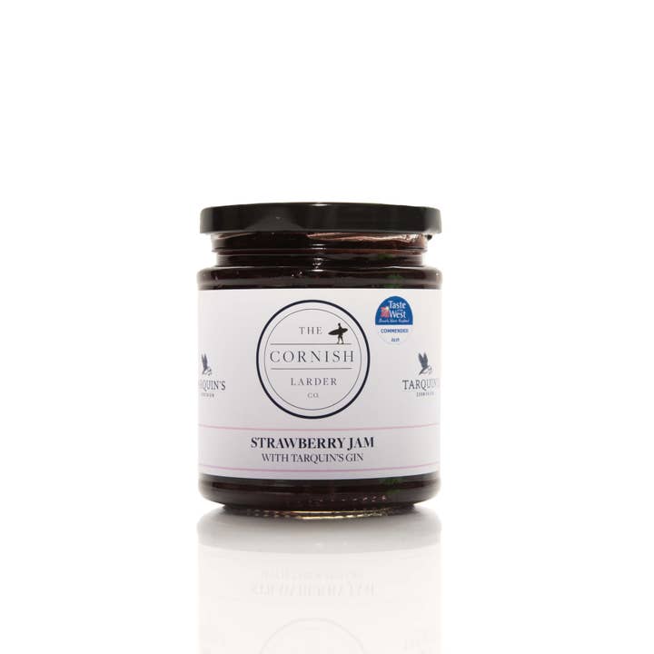 The Cornish Larder LTD - Wholesale Jam/Jelly - Strawberry Jam with Tarquins Gin