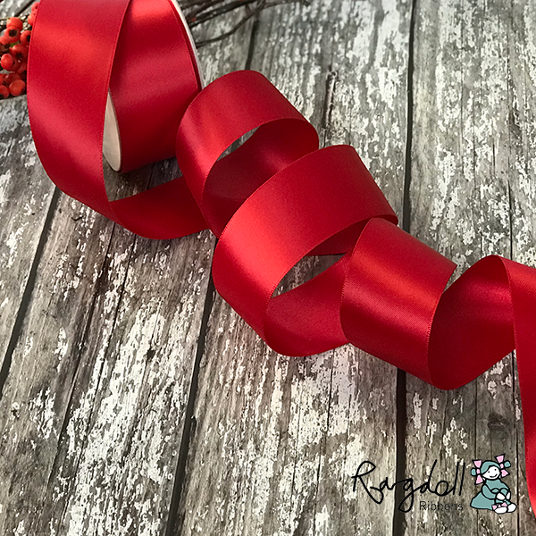 Imaginediy - Wholesale Ribbon - Gift Wrapping - 38mm Red Satin Ribbon – 10 Metre Roll1