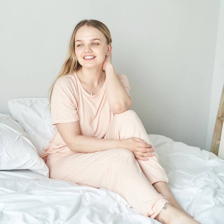 Silkberry Baby - Wholesale Lounge Set - Women's - Women's Bamboo Short Sleeve Loungewear Set