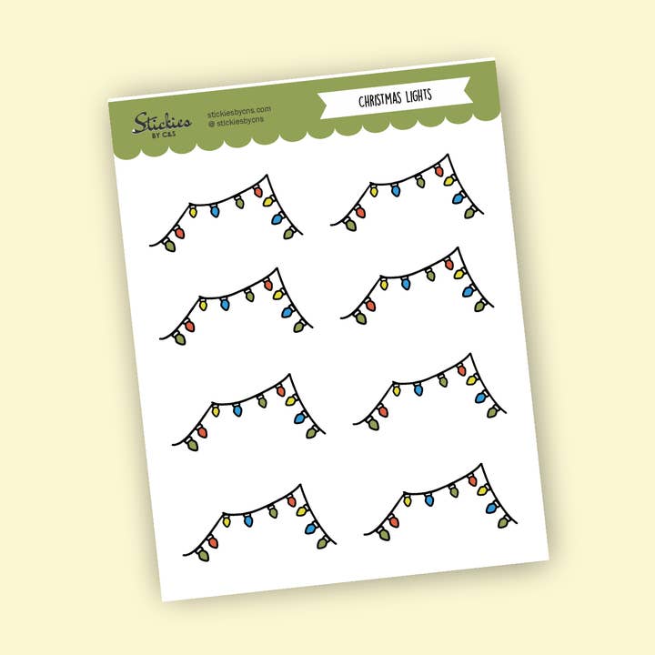 Weihnachtsbeleuchtung Deco Aufkleber für den Großhandel von Stickies by C&S