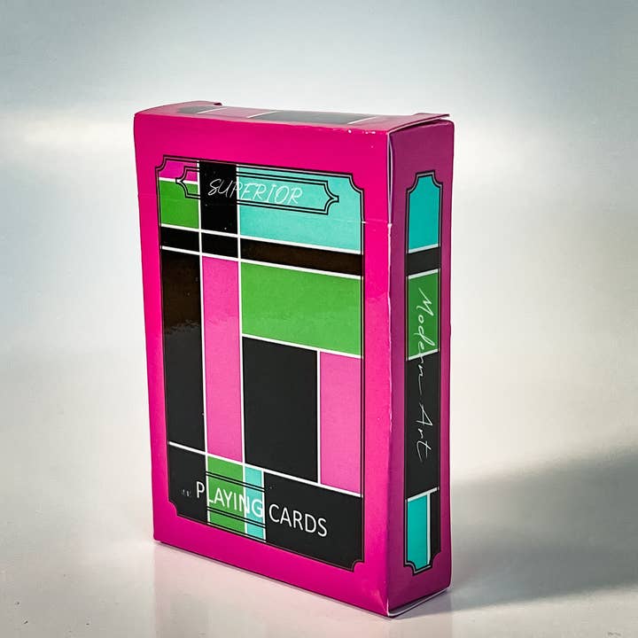 Superior Print on Demand - Wholesale Speelkaarten - MODERNE KUNST Premium Samenstelling Negatieve Pokerkaarten1