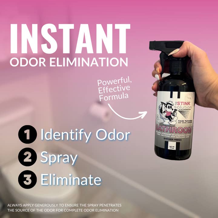 The Stink Solution - Wholesale Air Freshener - Bathroom Odor Eliminating Spray - Shower Fresh 16 oz