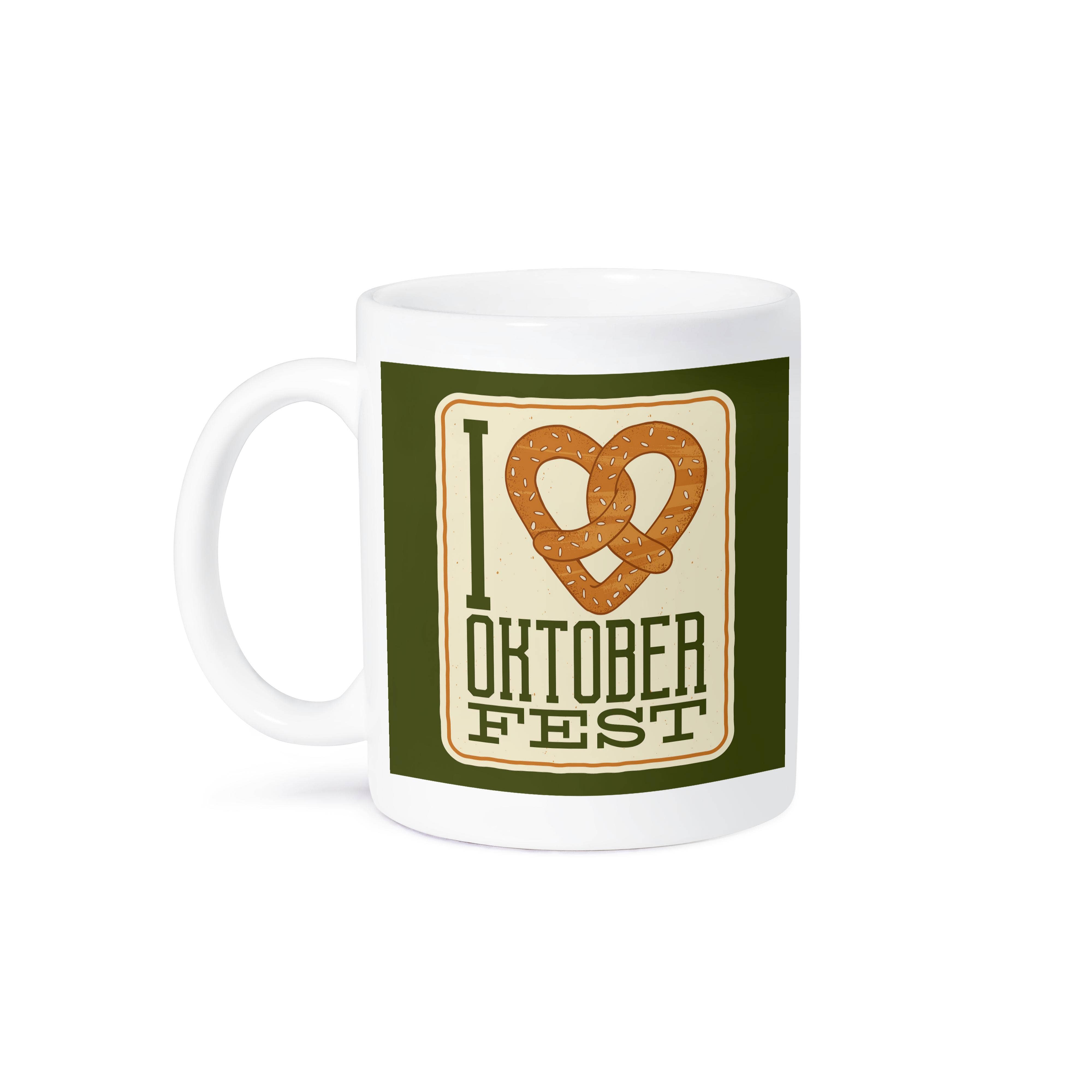 3dRose - Wholesale Coffee Mug - 3dRose, I love Oktoberfest Pretzel, Mug8