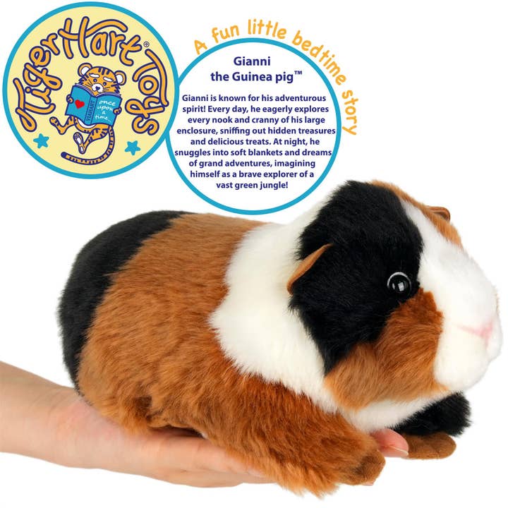 VIAHART Toy Co. - Wholesale Stuffed/plush toy – Kids & baby - Gianni The Guinea Pig - 9 Inch Stuffed Animal Plush2