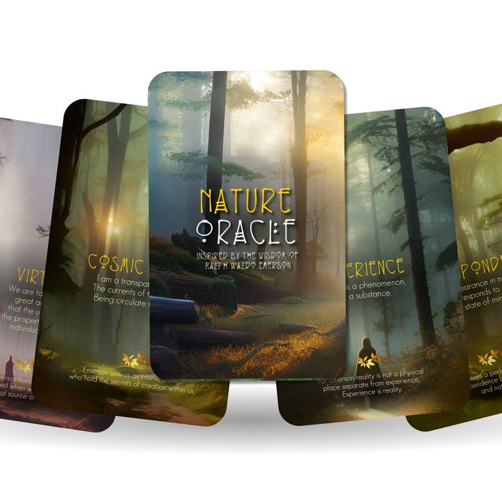 Nature Oracle — inspiriert von der Weisheit von Ralph Waldo Emerso für den Großhandel von Ibiza Tarot USA