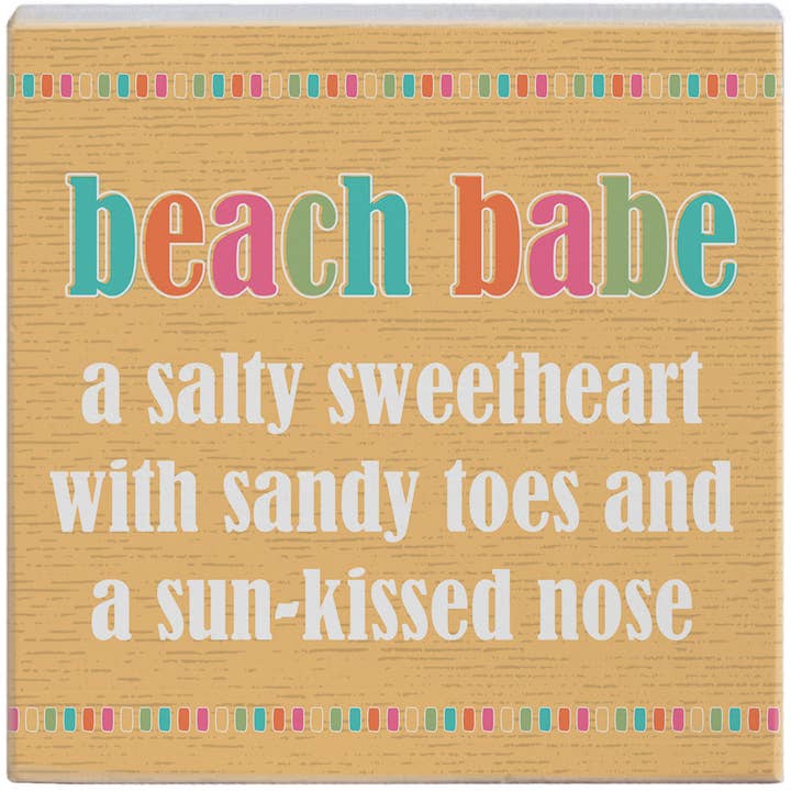 Beach Babe Yellow - Small Talk Square per la vendita all'ingrosso da parte di Sincere Surroundings