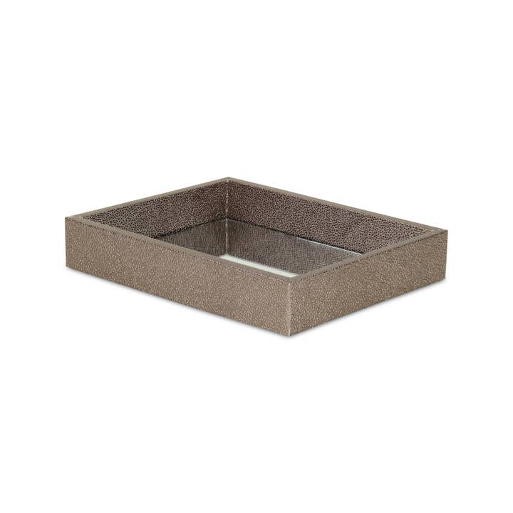 Cheungs Home Decor - Wholesale Decorative Tray - Labai Shagreen Mirrored Tray - Small | 8 colors |12