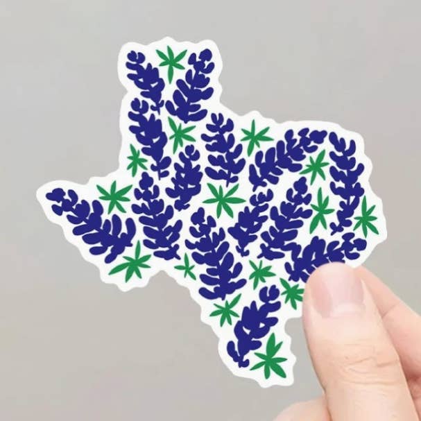 Pegatina Bluebonnet del estado de Texas para venta al por mayor de inviting affairs paperie
