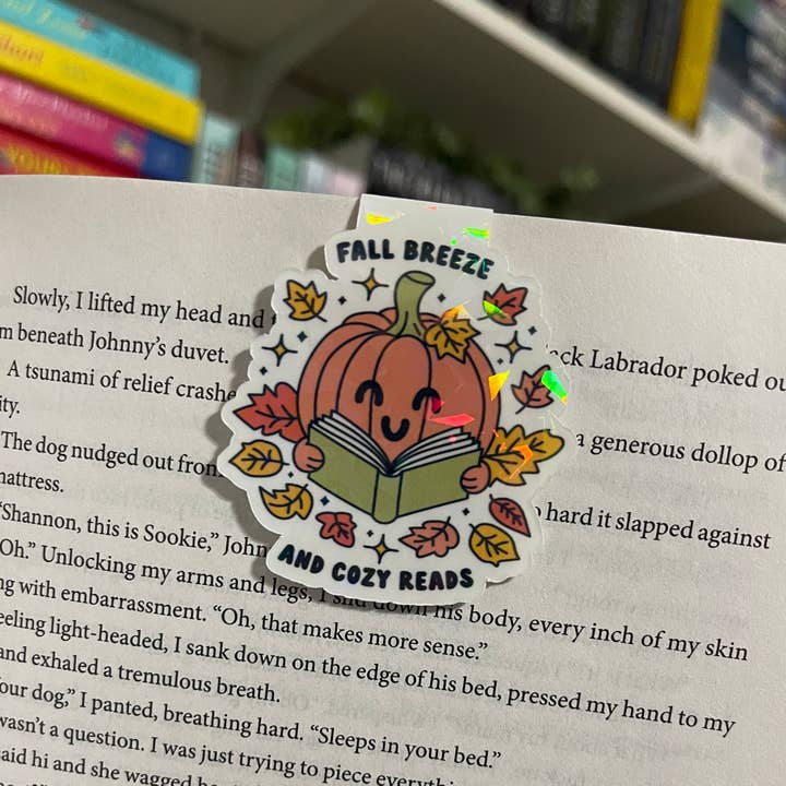 Fall Breeze and Cozy Reads Holografische magnetische bladwijzer voor wholesale door bookshopbykendra