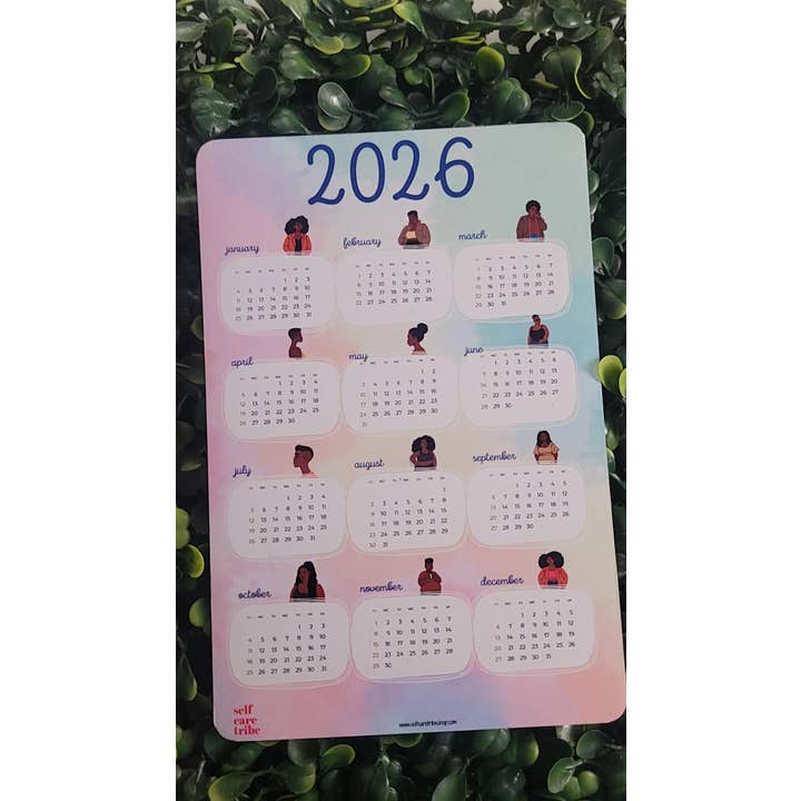 2026 Calendar Black Girl Style Magnet for wholesale by Self Care Tribe