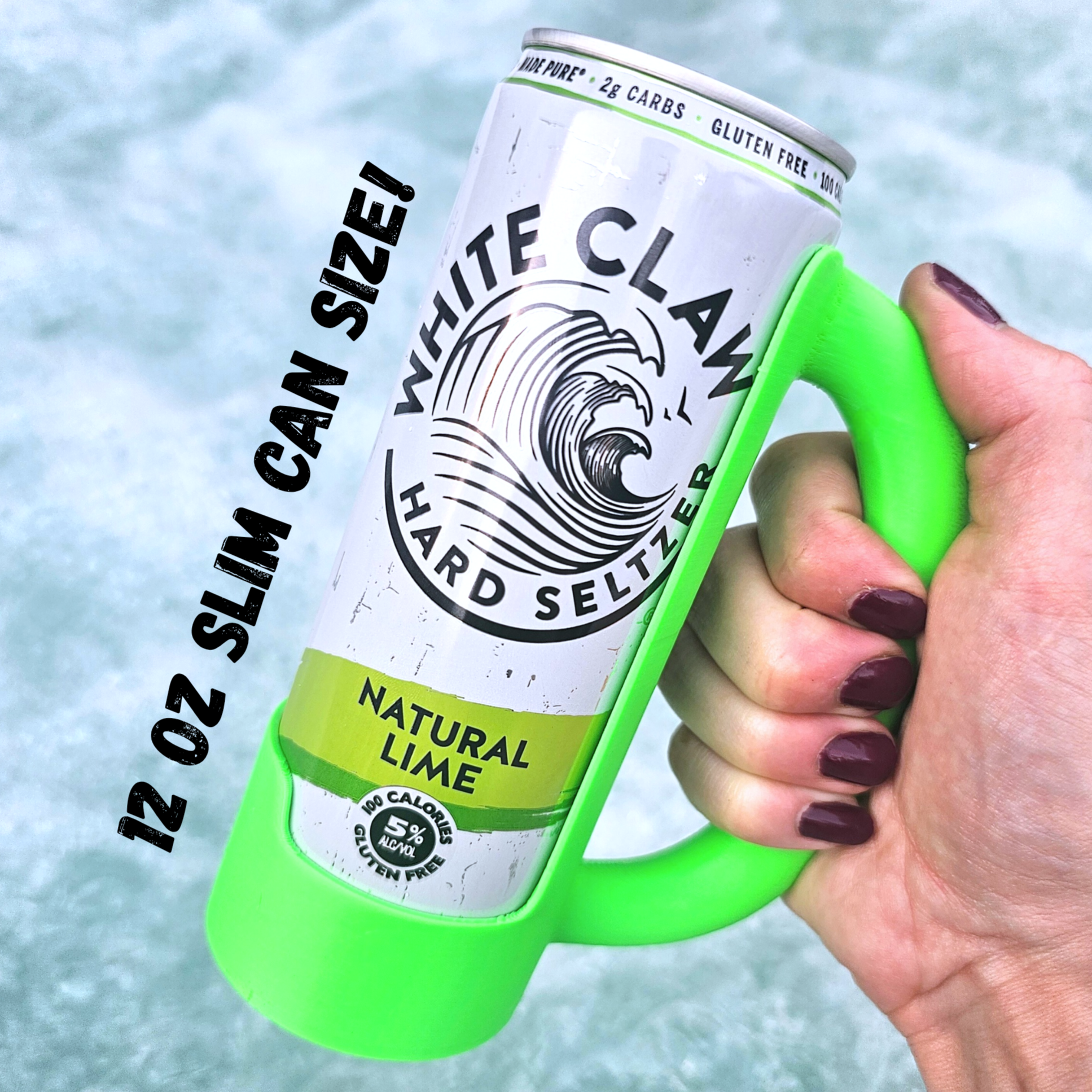 BD Lasers INC. - Wholesale Drink Huggers & Koozies - 12 oz Slim Can Holder Handle Redbull, Alani Nu, White Claw1