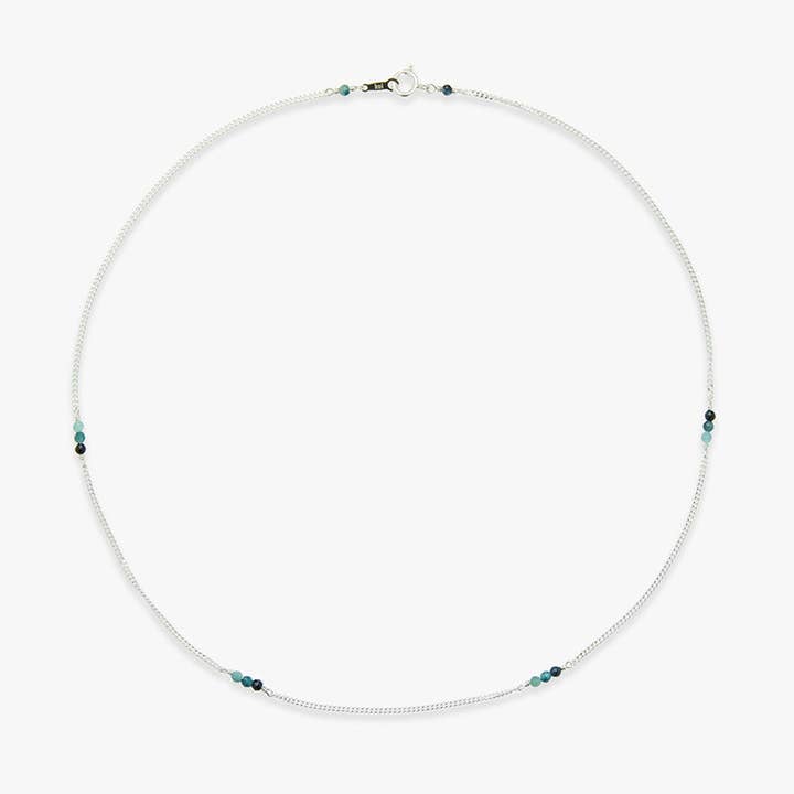 Die Blues-Halskette Silber für den Großhandel von Koi Atelier