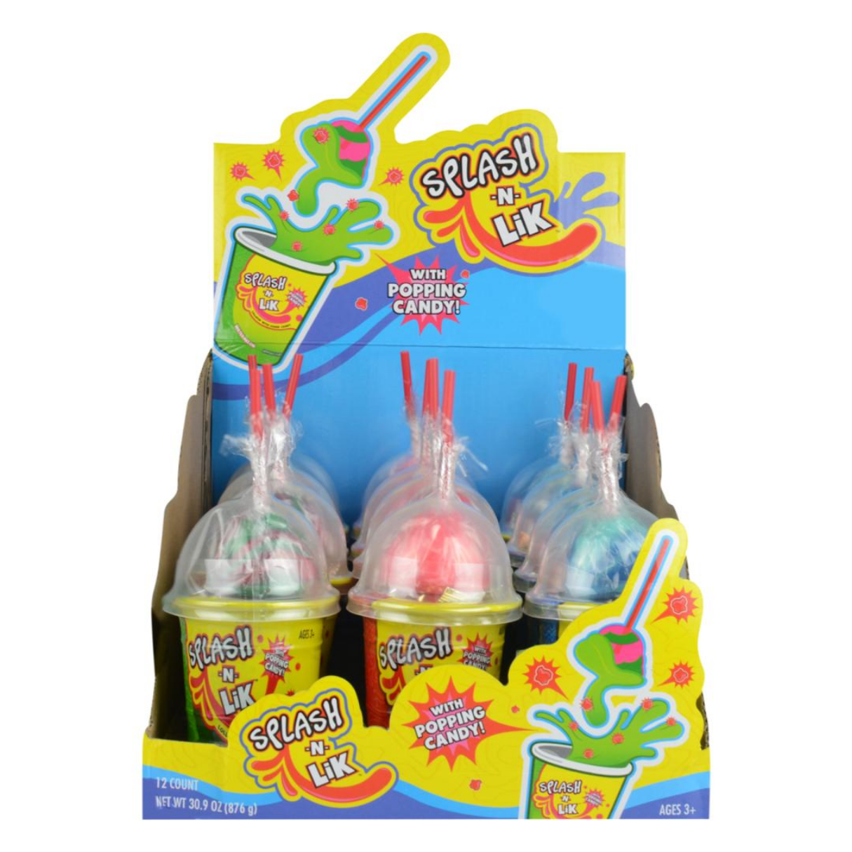 I Got Your Candy - Wholesale Lollipop - Koko's Splash-N-Lik with Popping Candy 2.57oz - 12ct3