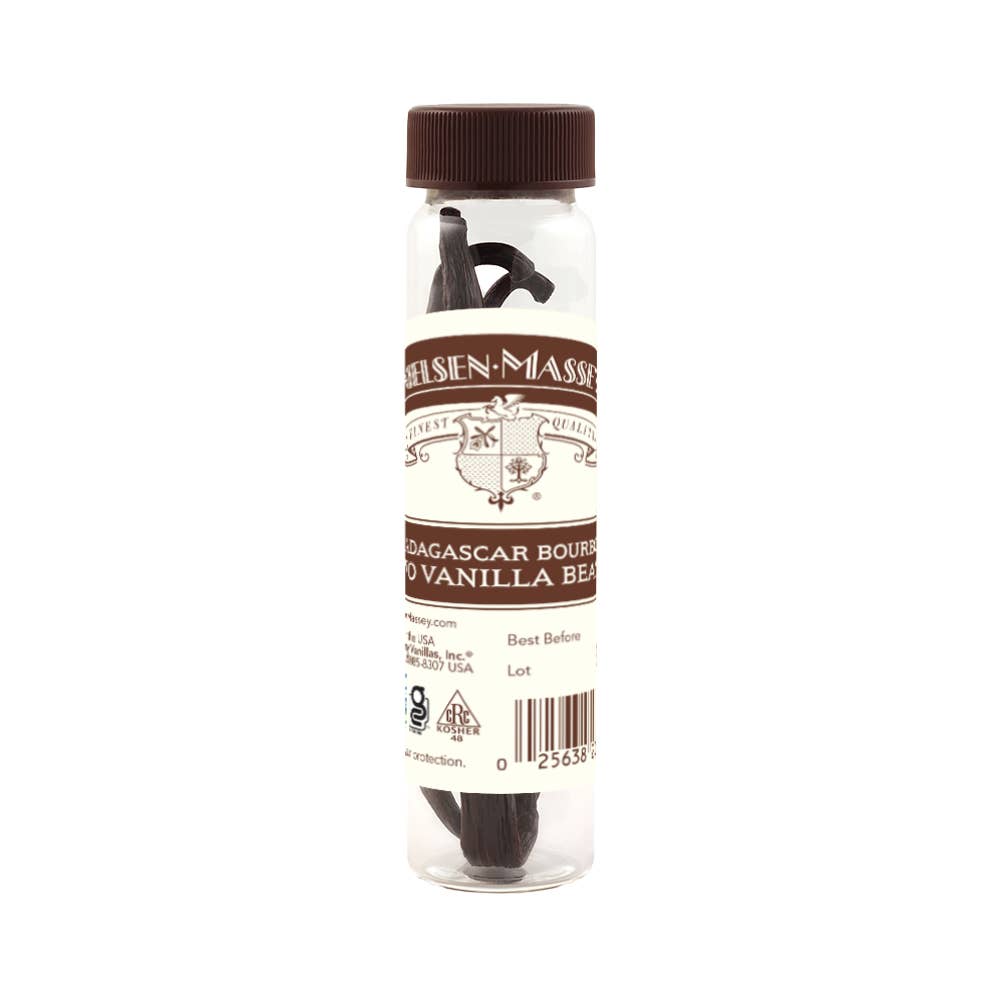 Nielsen-Massey Vanillas - Wholesale Vanilla/Fruit Extract - Nielsen-Massey Madagascar Bourbon Vanilla Beans, 2-Bean Vial