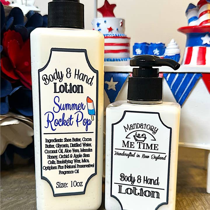 Rocket Pop Hand & Body Lotion | Seasonal Summer Patriotic and other Purchase Wholesale soft ice cream ingredients. Free Returns & Net 60 Terms on Faire trending on Faire.