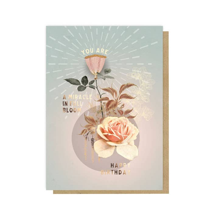 PAPAYA - Wholesale Birthday Card - Greeting Card, Full Bloom