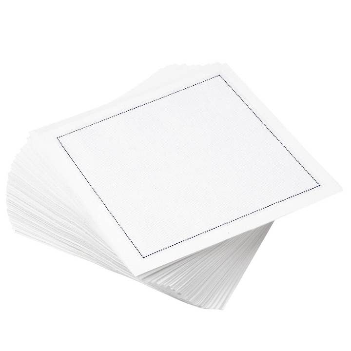 Five Star Napkins Inc. – wholesale Disposable napkin – White Cotton Cocktail Napkins - 50x1