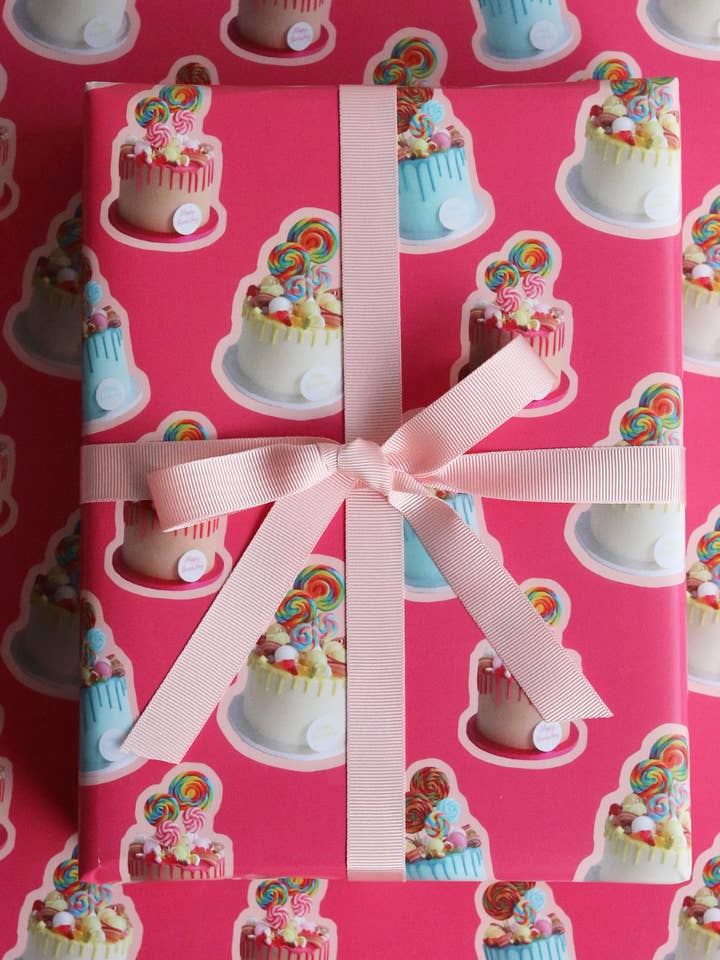 Sweetie Cake Wrapping Paper Sheet for wholesale by Afternoon Crumbs
