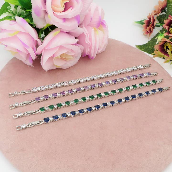 ARIANA - Bracciale Tennis con Cubic Zirconia colours for wholesale by Daemon srls